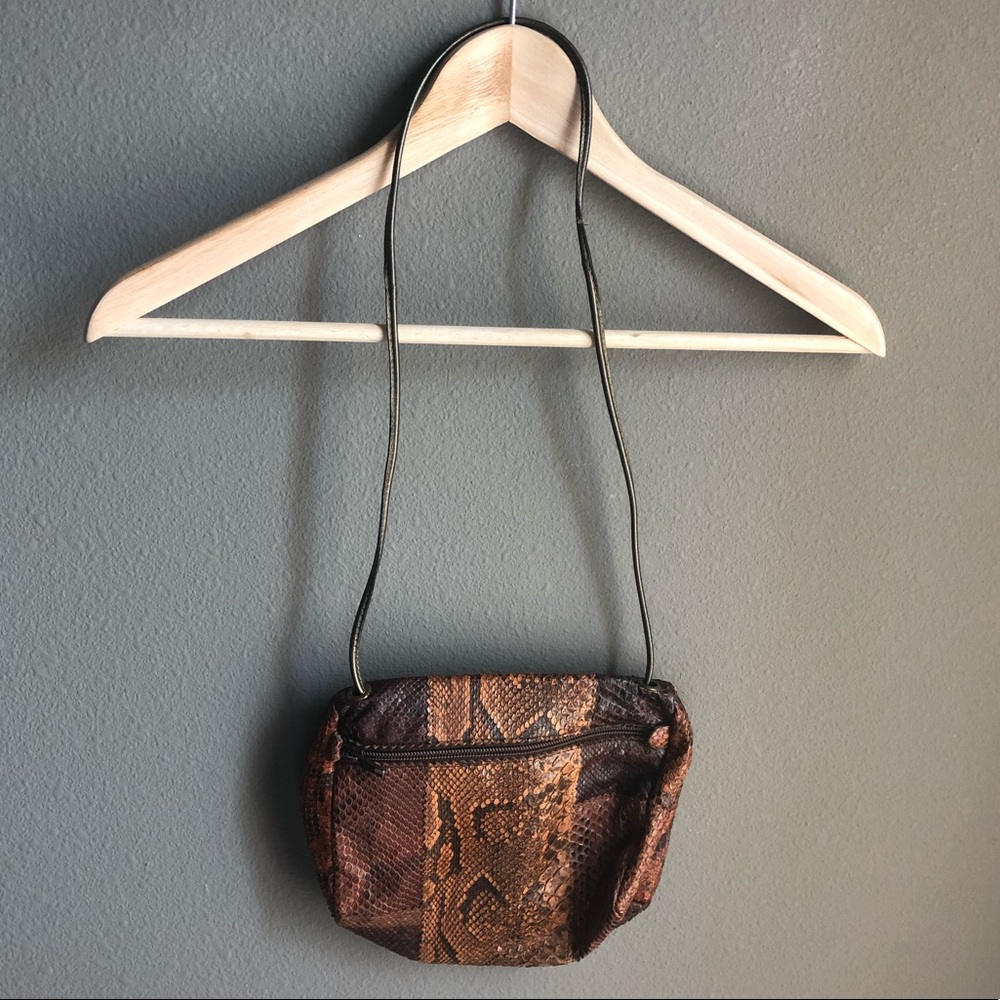 Vintage Snake skin bag purse crossbody